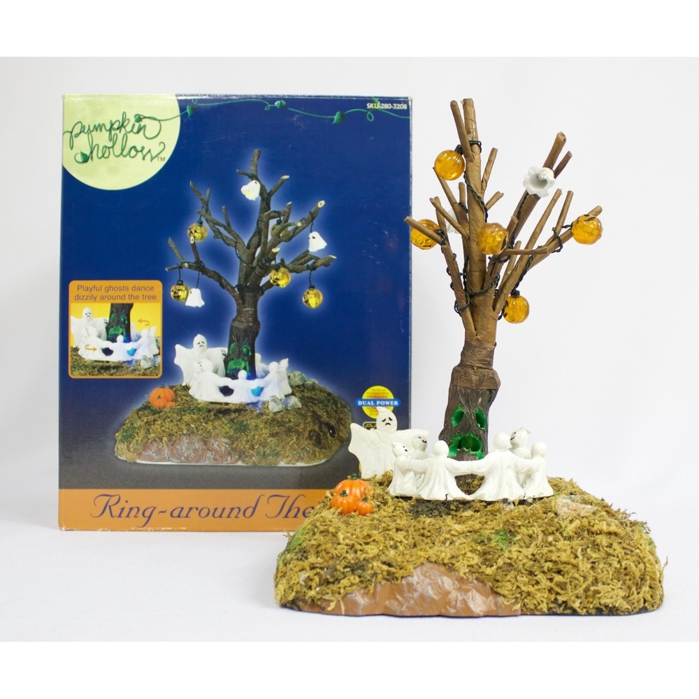 Lemax‎ Pumpkin Hollow 2004 Ring Around The Tree Halloween Decoration WORKS, READ